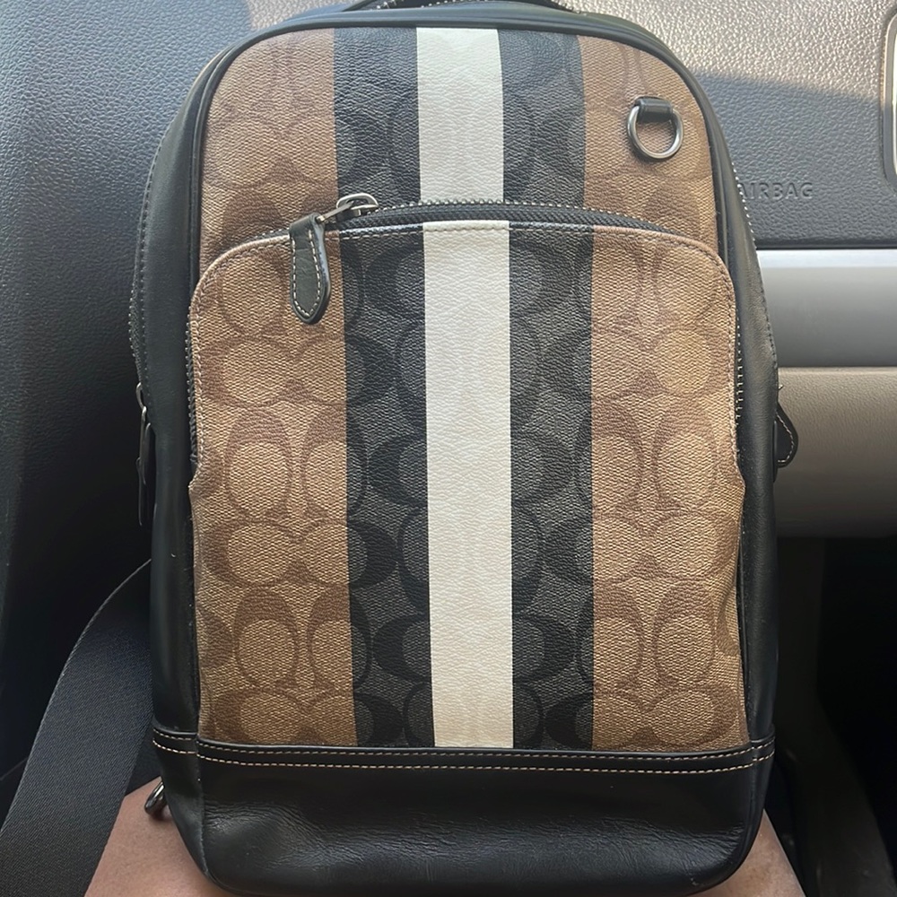 Brown coach bag